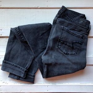 American Eagle Faded Black Skinny Jeans